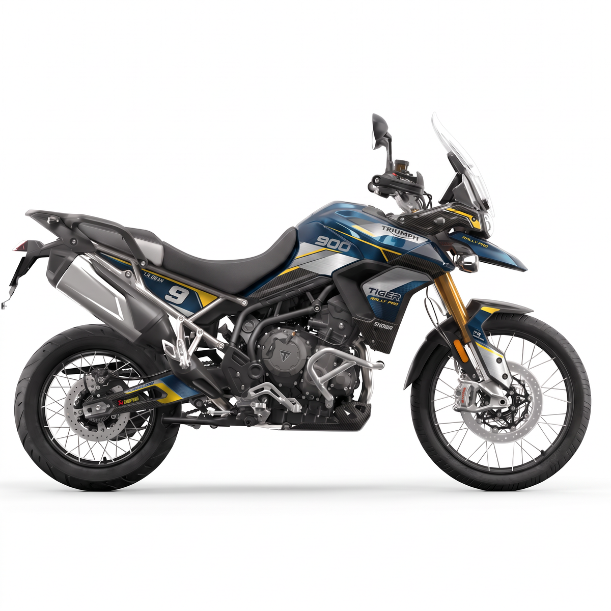Kit adhesivos Triumph Tiger 900 Rally Pro (2020-2023) - Petrol Yellow