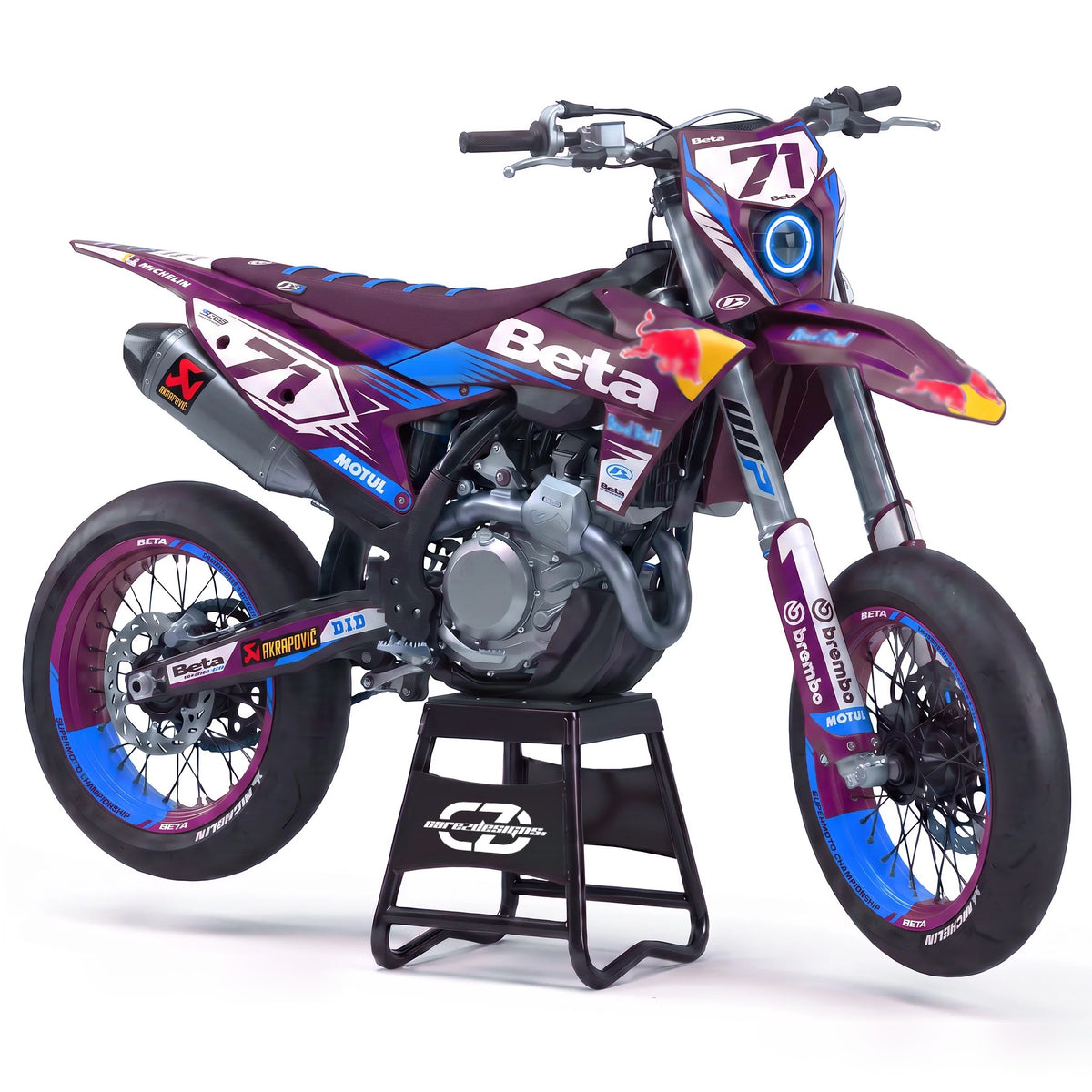 Kit adhesivos motocross Beta - Bull Blue