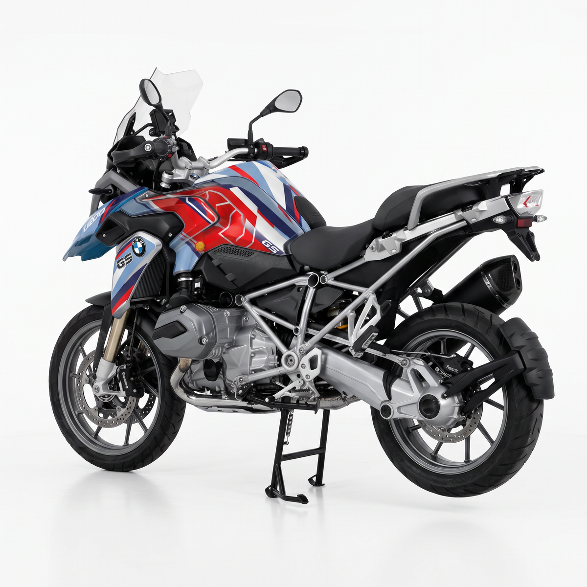 Vinilos BMW 1200/1250 GS (2014-) - Azul, Rojo y Blanco, vista lateral