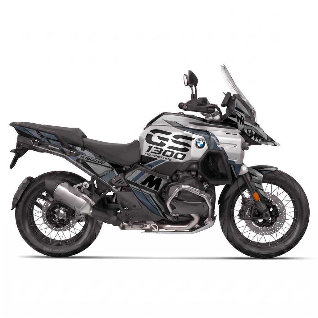 Vinilos BMW GS 1300 ADV (2024-2026) - Arctic Camo, vista lateral