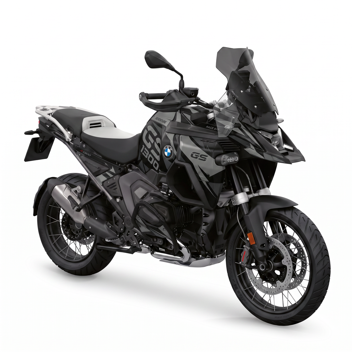 Kit adhesivos BMW GS 1300 ADV (2024-2026) - Dark Stealth, monocromo negro y grafito