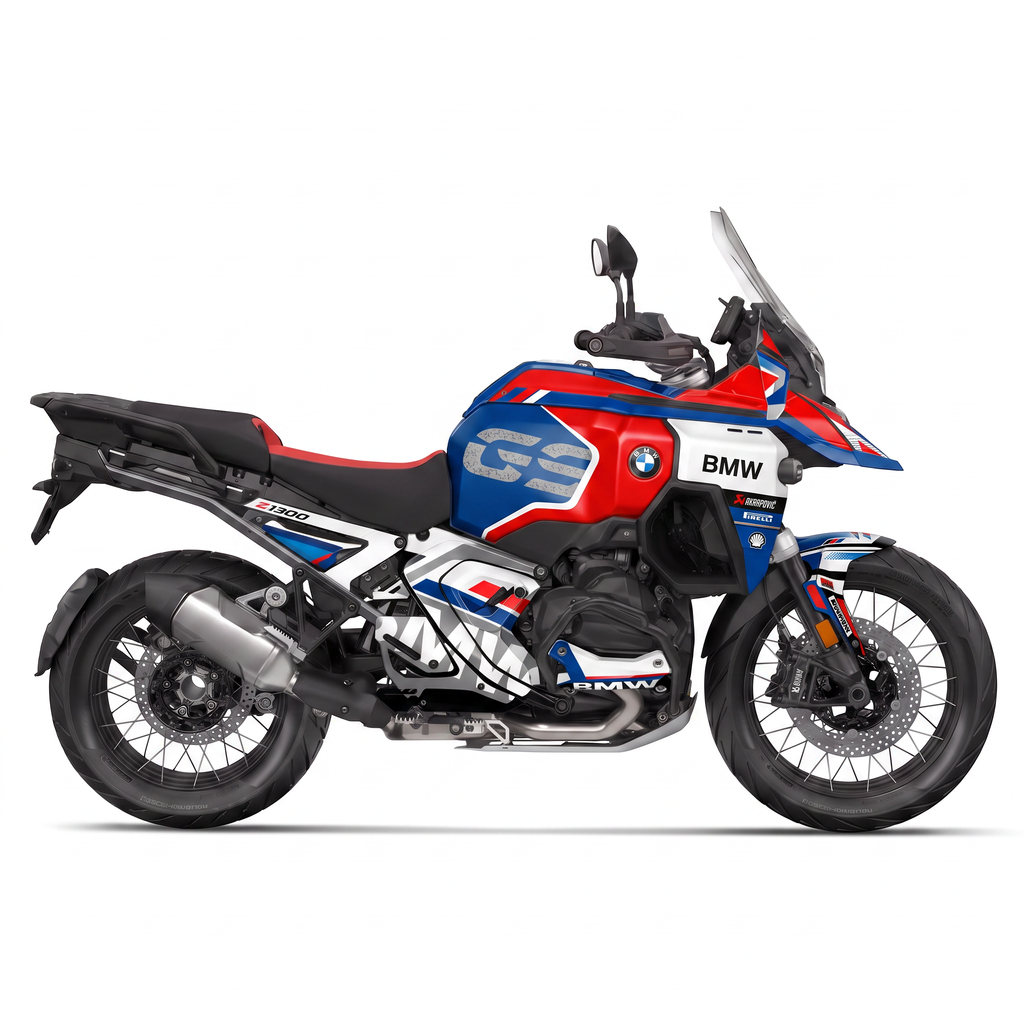 Vinilos BMW GS 1300 ADV (2024-2026) - Heritage Racing, vista lateral