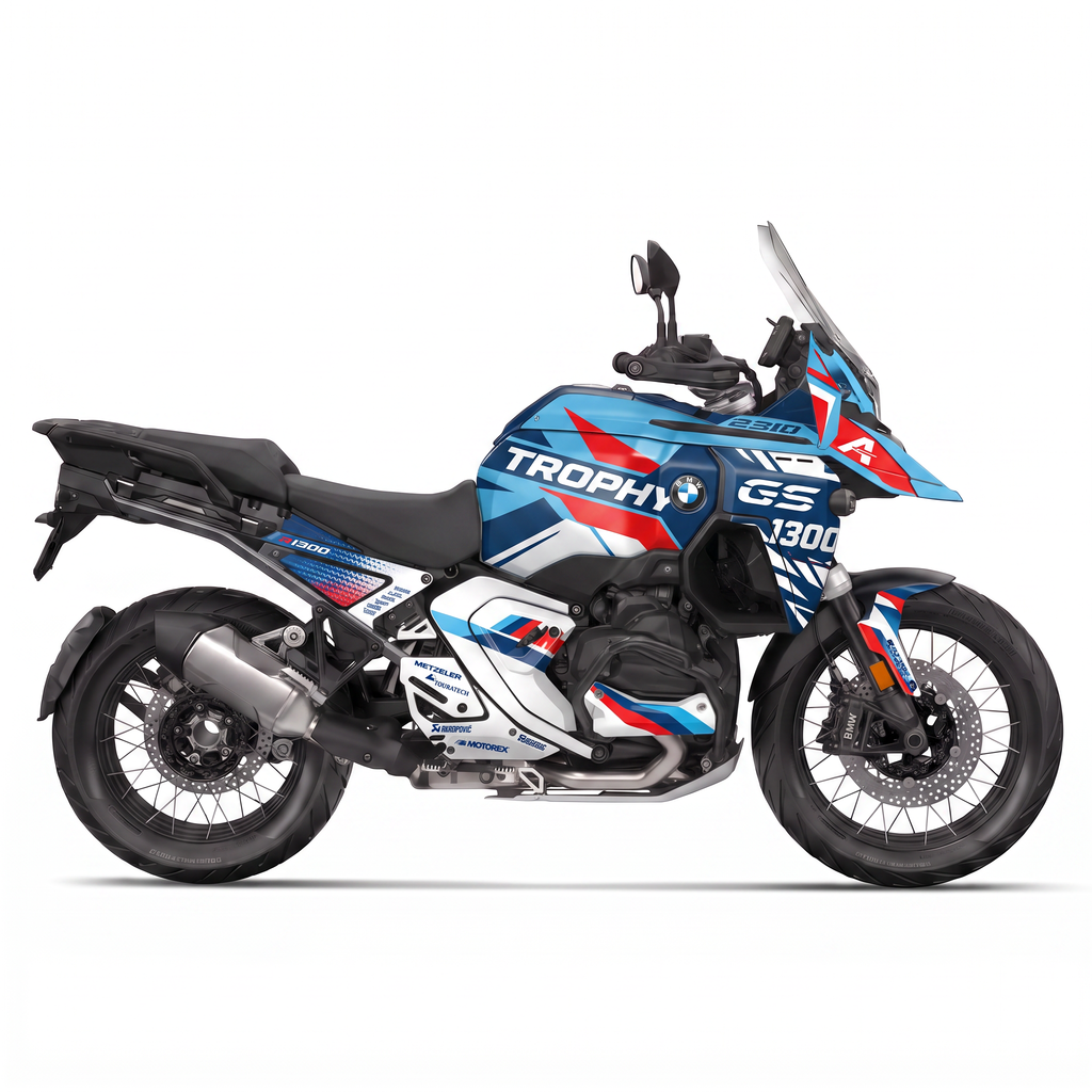Vinilos BMW GS 1300 ADV (2024-2026) - Trophy Ice, vista lateral