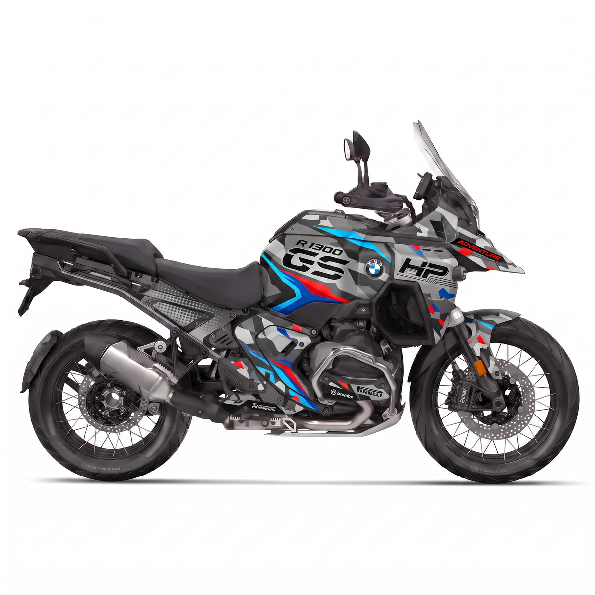 Vinilos BMW GS 1300 ADV (2024-2026) - Urban Camo, vista lateral