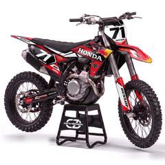 Honda MX Decal Kit - Night Red