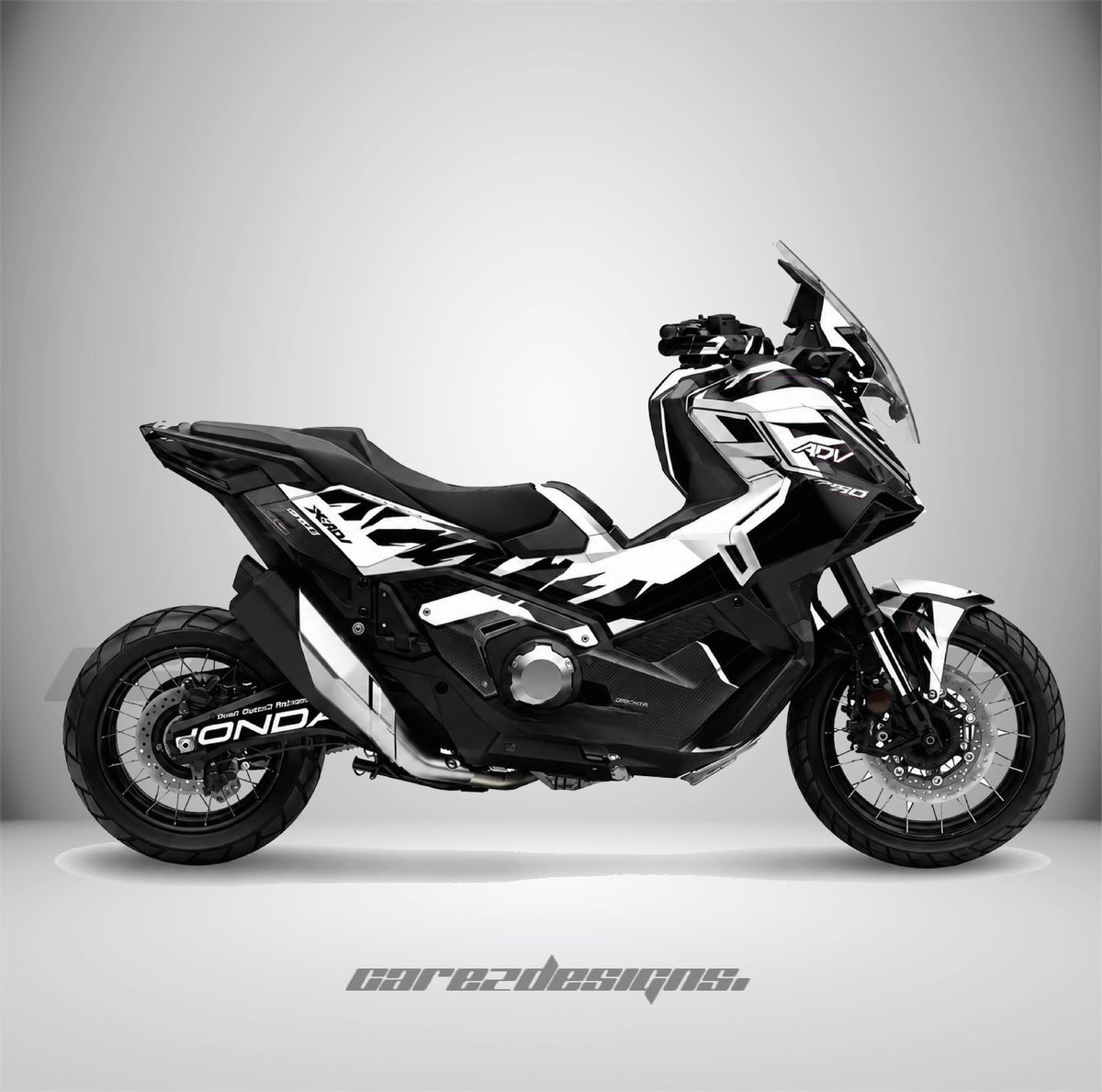 Kit adhesivos Honda X-ADV 750 - Fusion Black montado, foto real