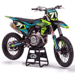 Kawasaki MX Decal Kit - Teal Lime