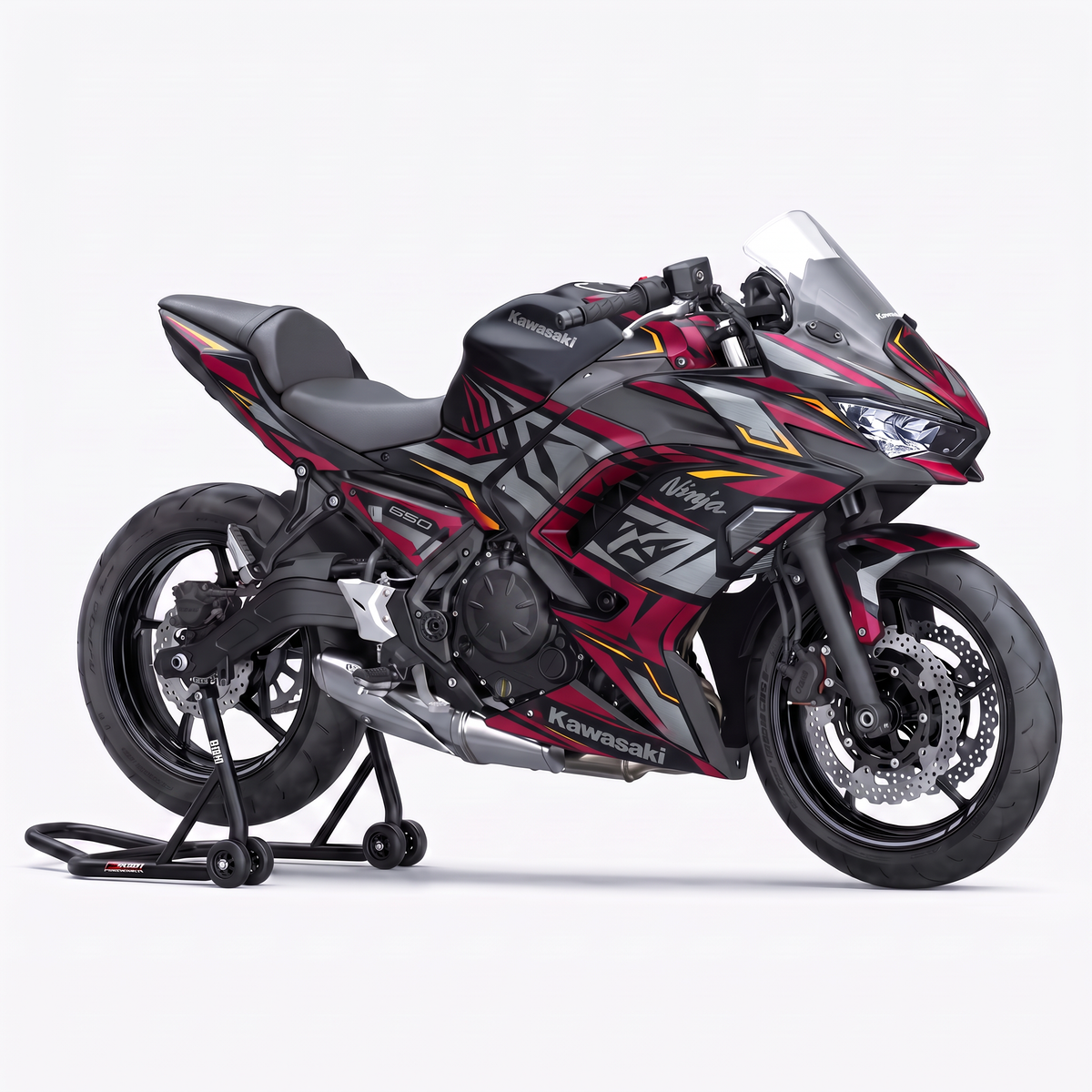 Kit adhesivos Kawasaki Ninja 650 (2018-2026) - Katana Crimson