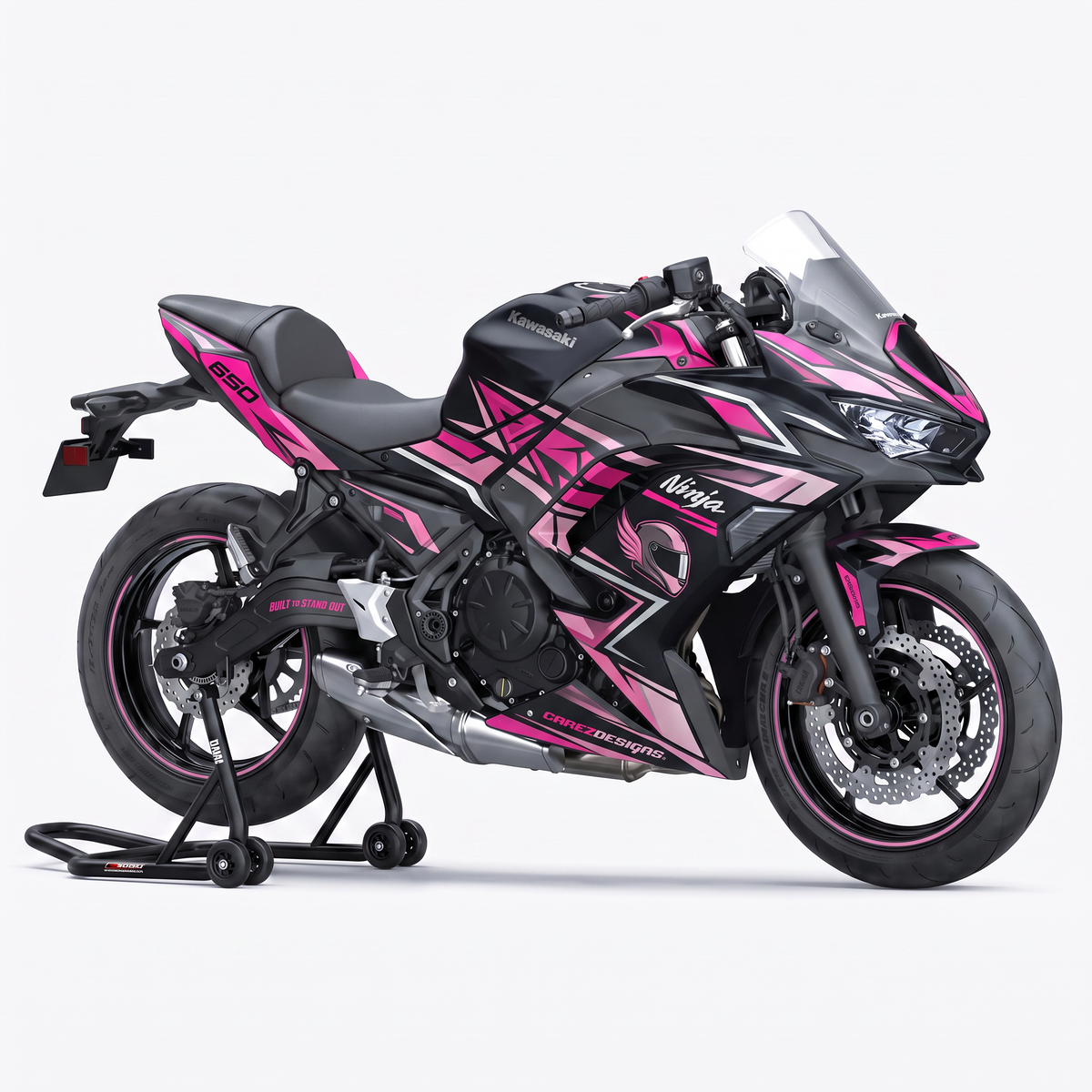 Kit adhesivos Kawasaki Ninja 650 (2018-2026) - Wing Pink