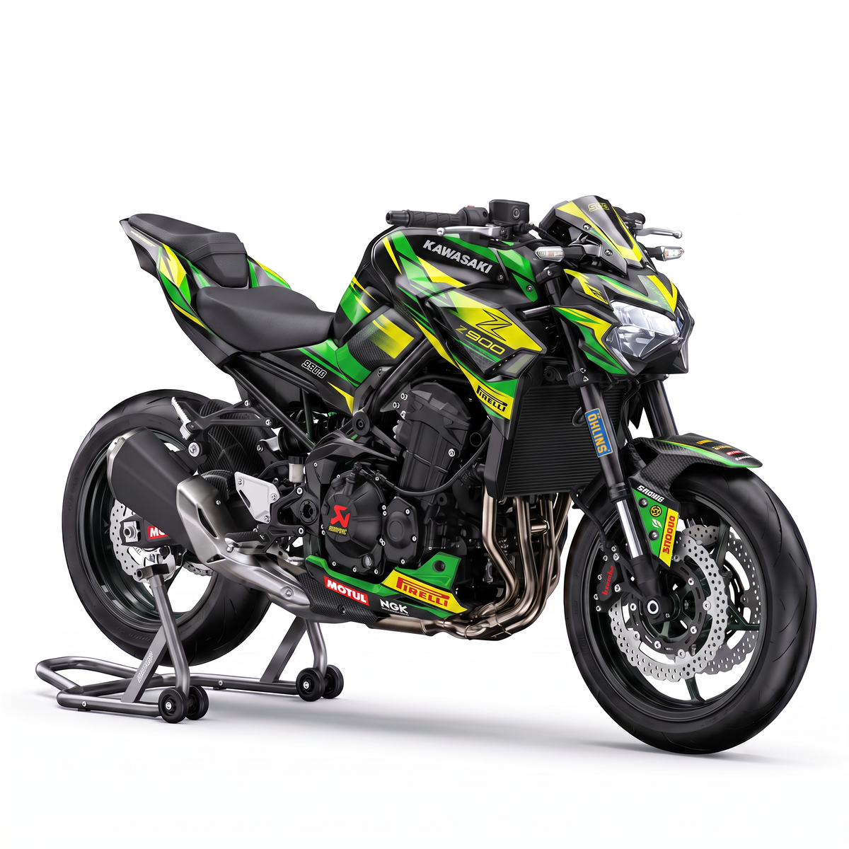 Kit adhesivos Kawasaki Z900 (2017-2026) - Lime Flash
