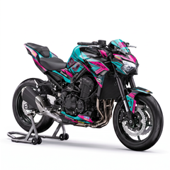 Kawasaki Z900 (2017-2026) Graphics Kit - Neon Punch
