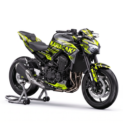 Kawasaki Z900 (2017-2026) Graphics Kit - Neon Yellow
