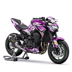 Kawasaki Z900 (2017-2026) Graphics Kit - Violet Camo