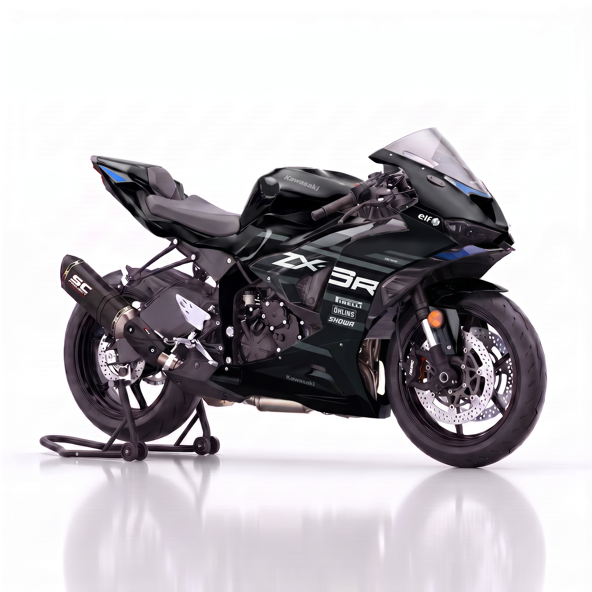Kit adhesivos Kawasaki ZX-6R - Shadow Black