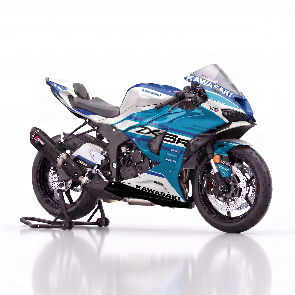 Kit adhesivos Kawasaki ZX-6R - Shadow Blue Anniversary