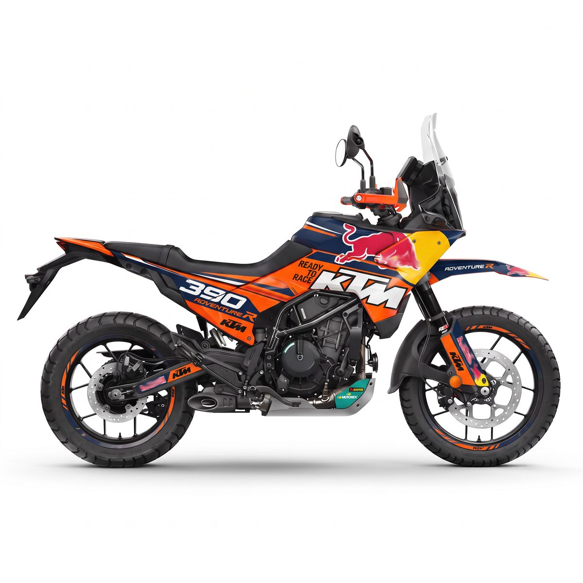 Vinilos KTM 390 Adventure X (2025-2026) - Factory Bull, vista lateral