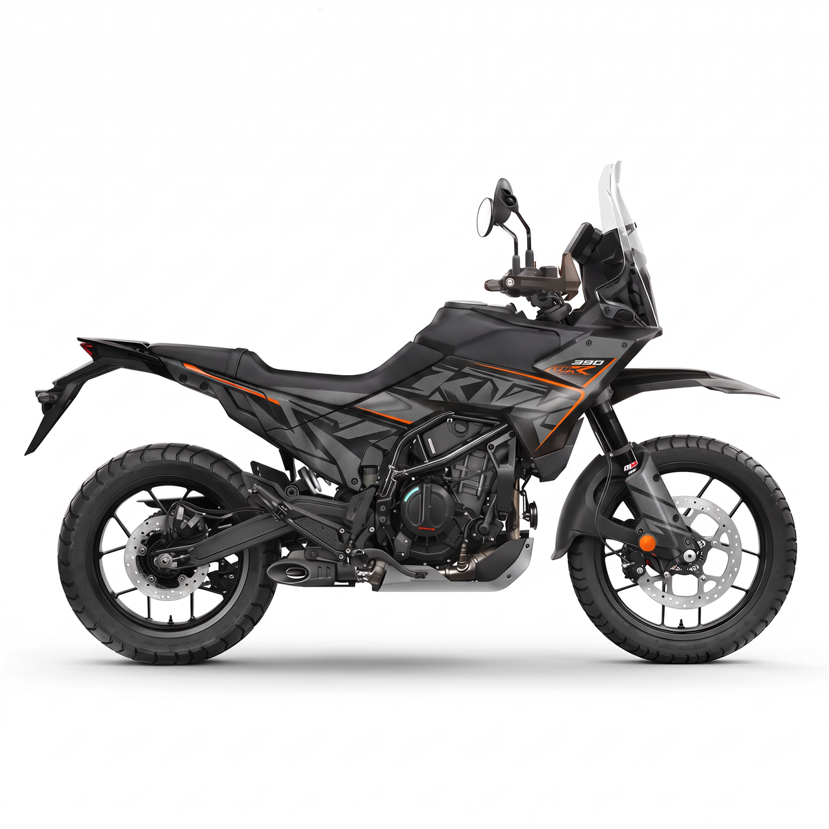 Vinilos KTM 390 Adventure X (2025-2026) - Graphite, vista lateral