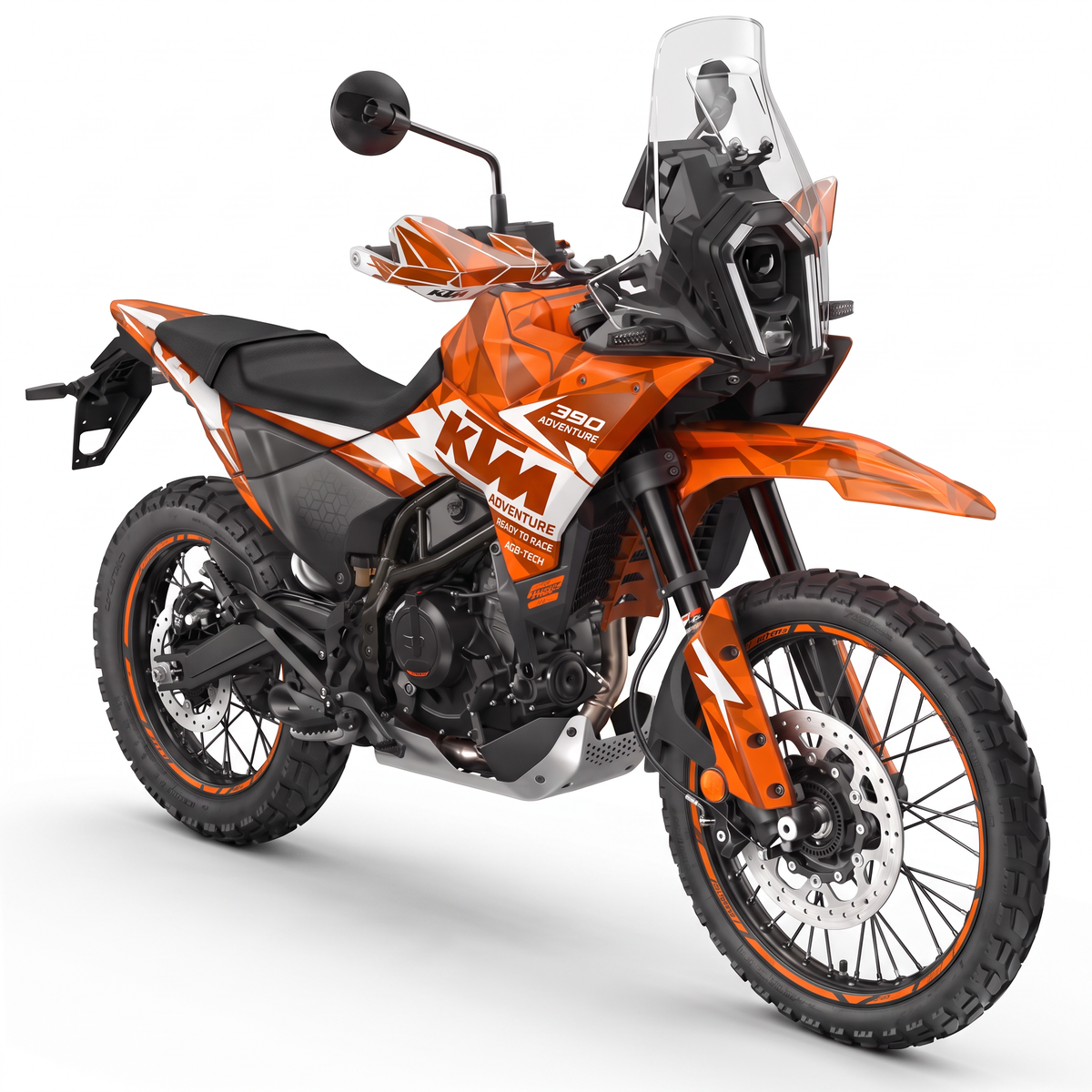 Kit adhesivos KTM 390 Adventure X (2025-2026) - Prism Orange