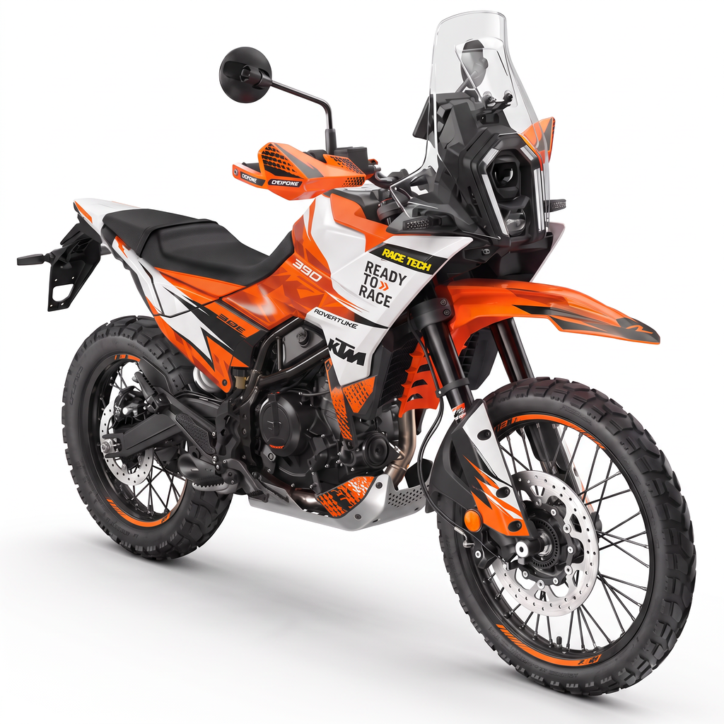 Kit adhesivos KTM 390 Adventure X (2025-2026) - Rally White