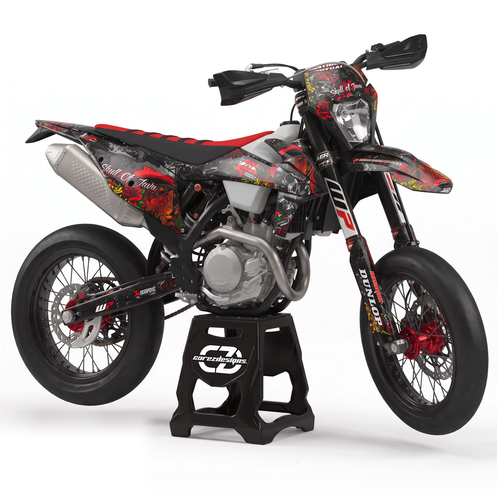 Kit adhesivos motocross KTM Supermoto - Skull Roses