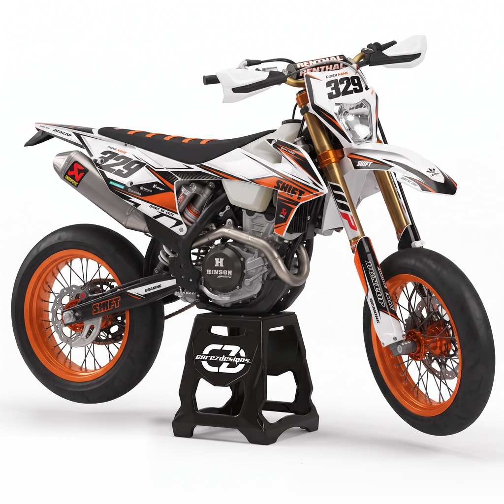 Kit adhesivos motocross KTM Supermoto - Sprint White