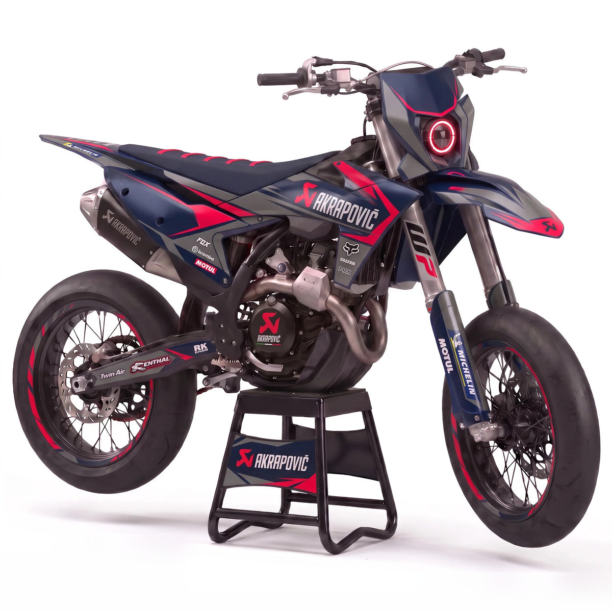 Kit adhesivos motocross diseño AKRA