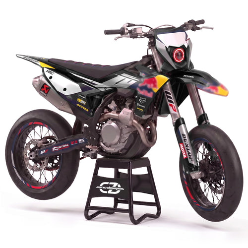 Kit adhesivos motocross diseño Fury Black