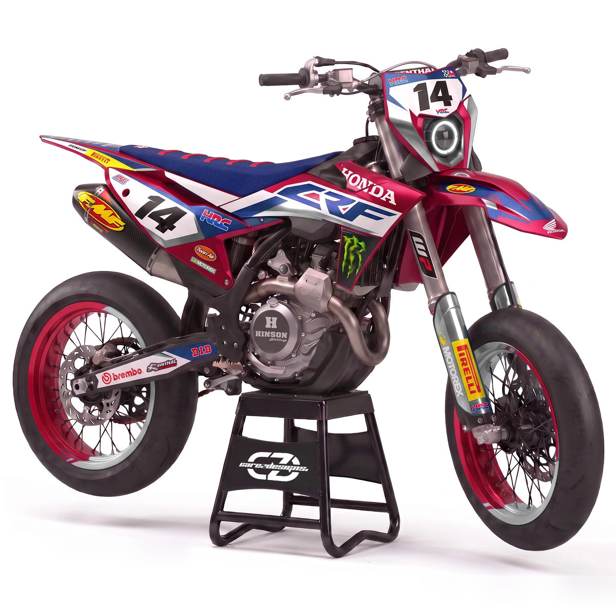 Kit adhesivos motocross Honda - CRF