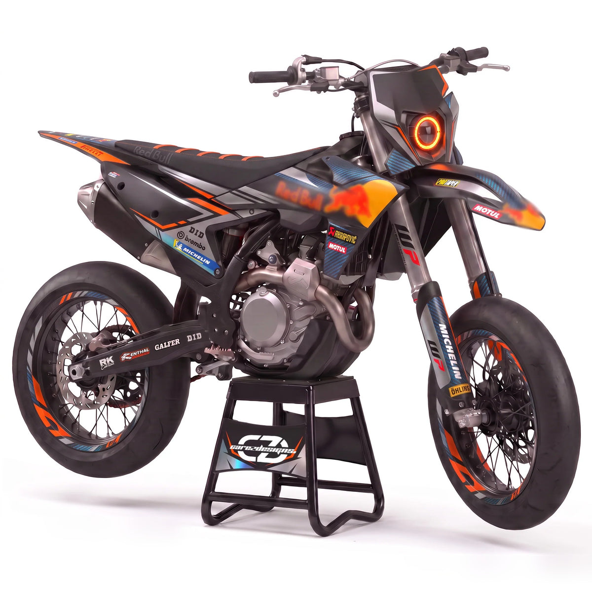 Kit adhesivos motocross diseño Ignite