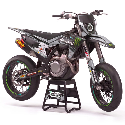 Kit adhesivos motocross Kawasaki - Factory Black