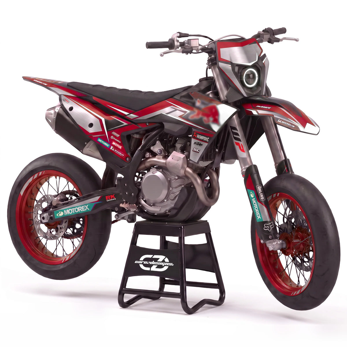 Kit adhesivos motocross diseño Nube Red