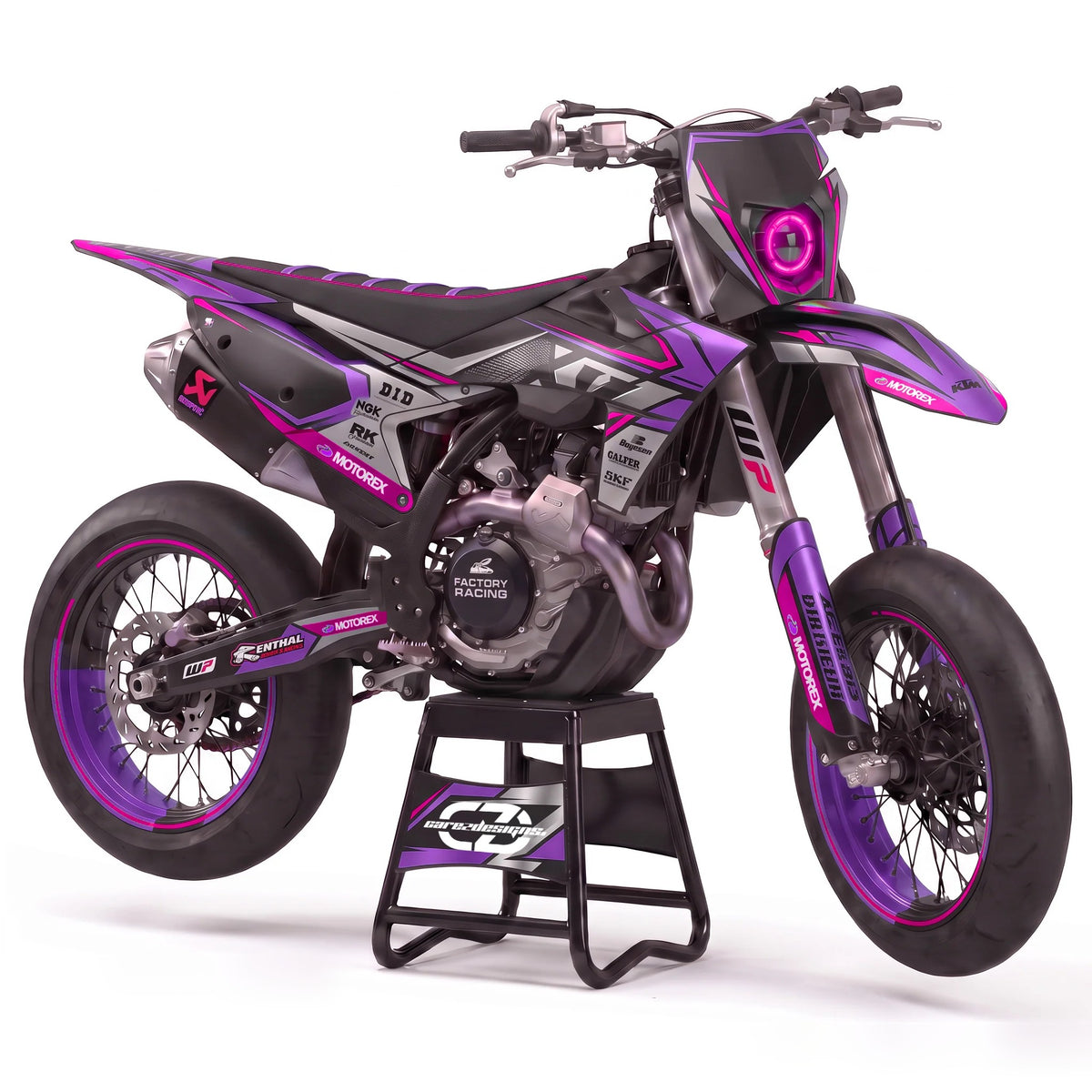 Kit adhesivos motocross y enduro - Race Purple