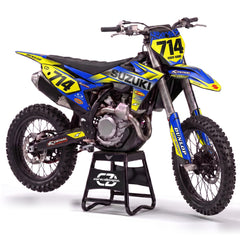Suzuki Sticker Kit - Blue Bolt