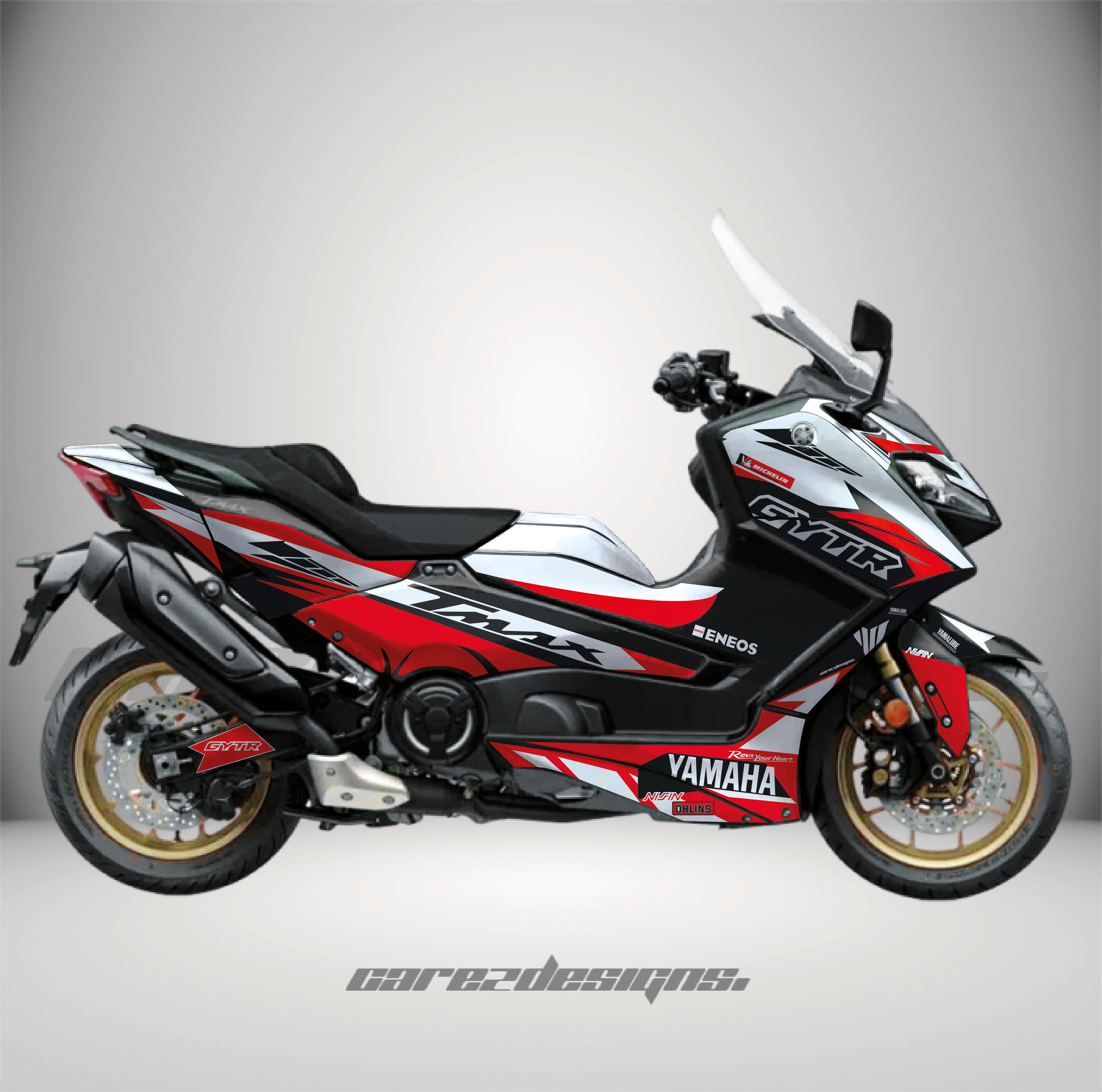 Kit Adhesivos Yamaha Tmax (All Models) GYTR Rojo