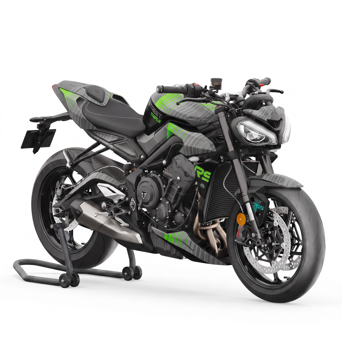 Kit adhesivos Triumph Street Triple 765 RS (2023-2026) - Cyber Green