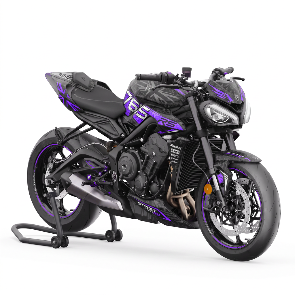 Kit adhesivos Triumph Street Triple 765 RS (2023-2026) - Union Purple