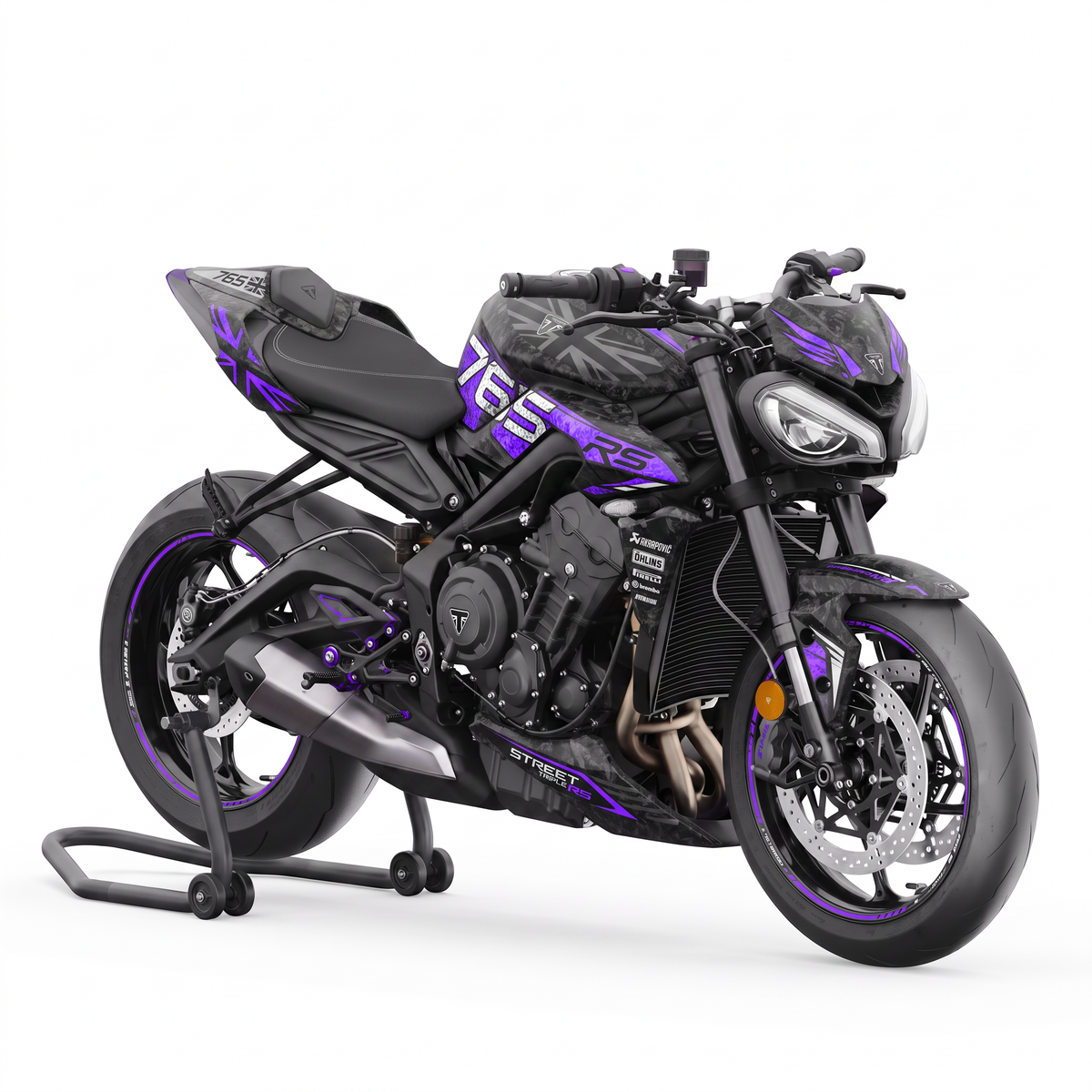 Kit adhesivos Triumph Street Triple 765 RS (2023-2026) - Union Purple
