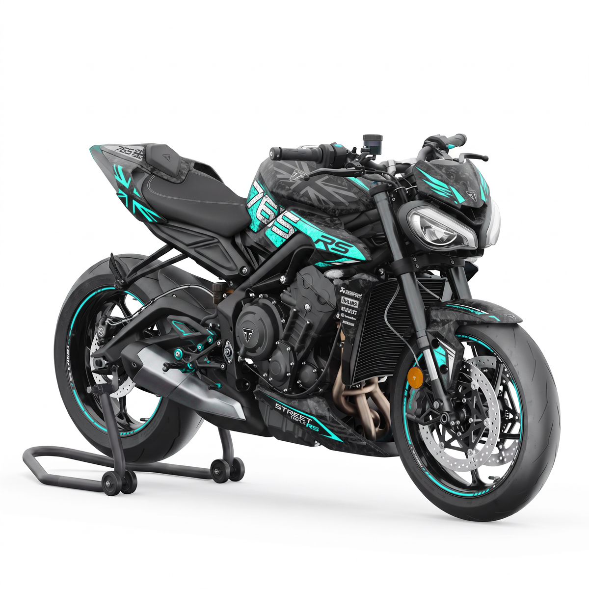 Kit adhesivos Triumph Street Triple 765 RS (2023-2026) - Union Teal