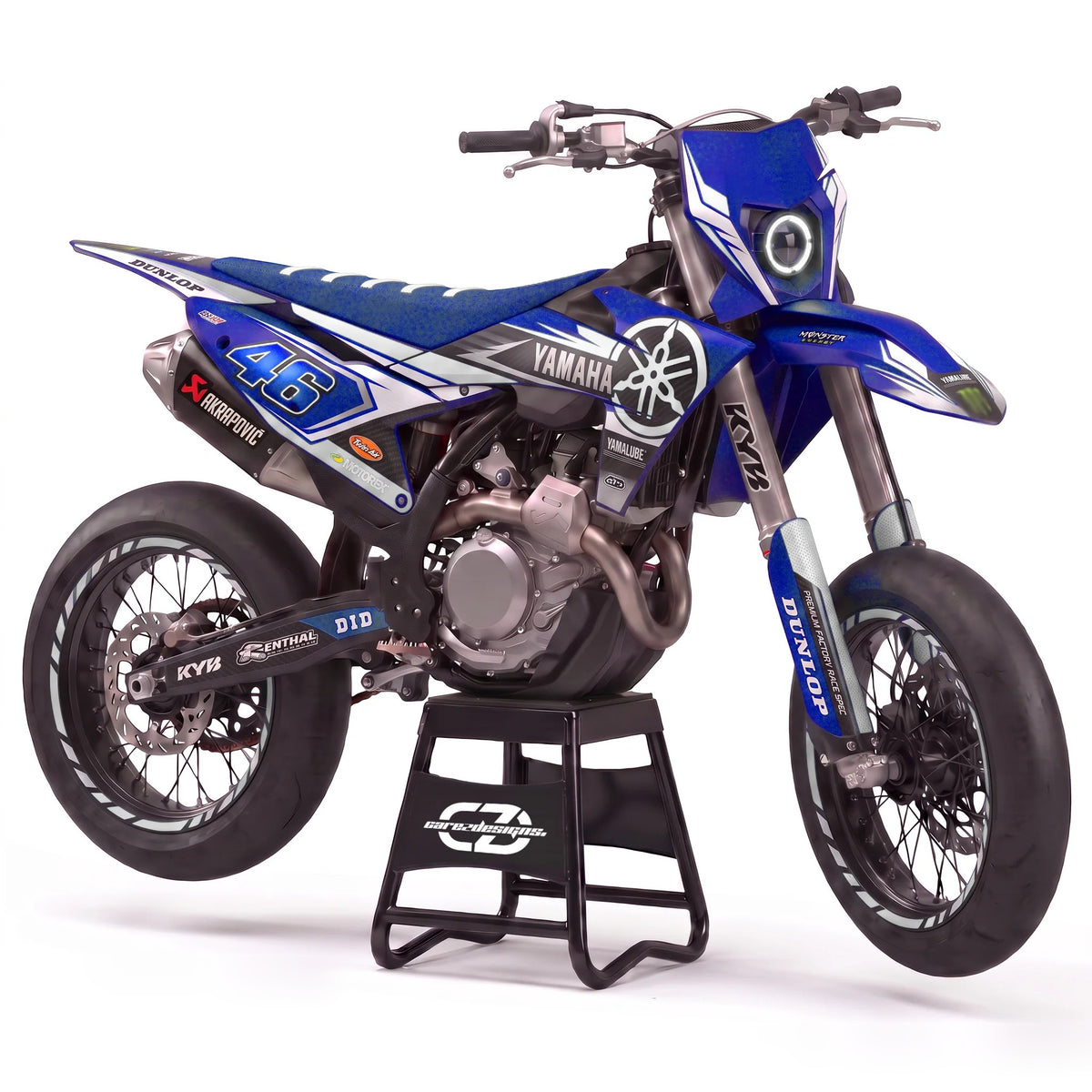 Kit adhesivos motocross Yamaha - Apex White