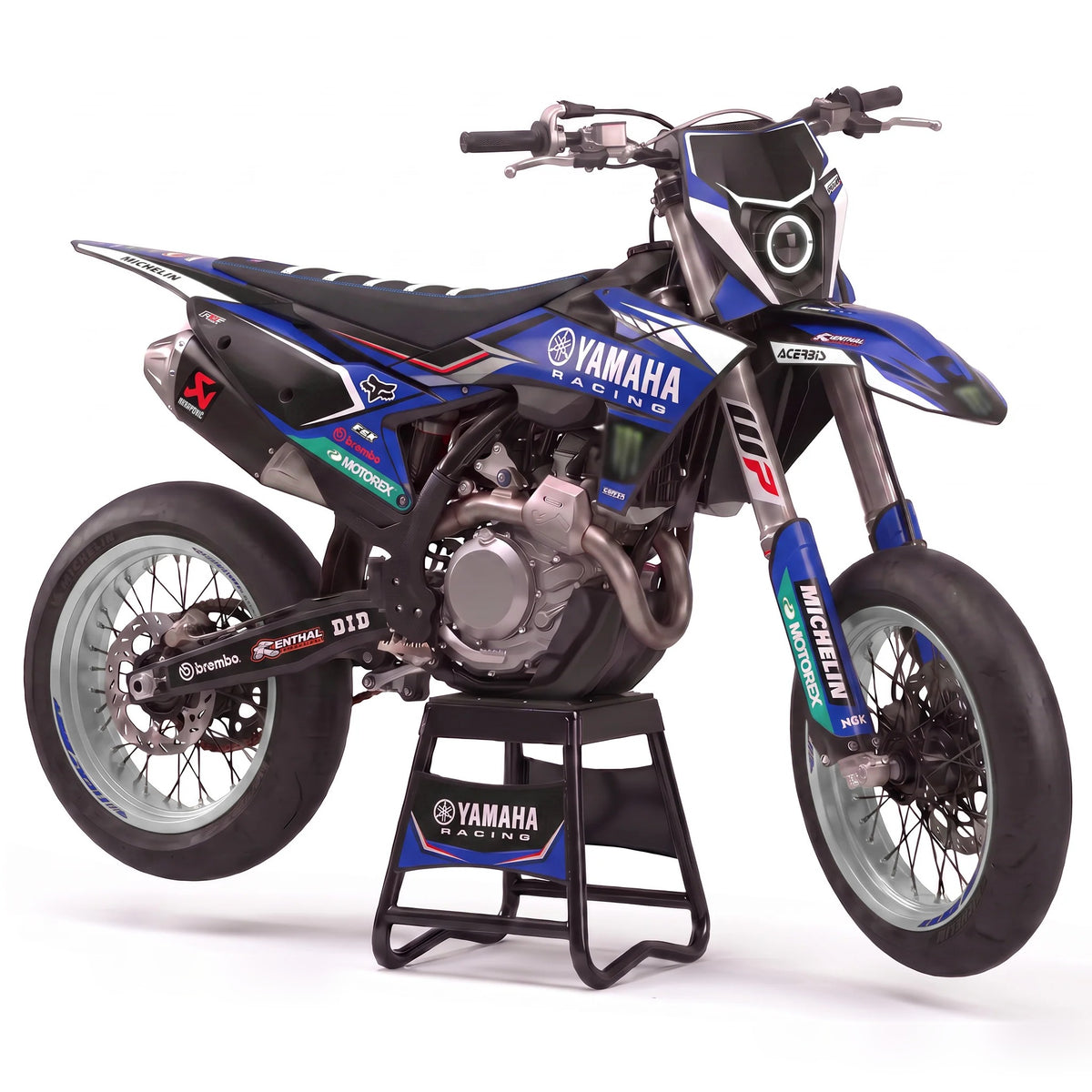 Kit adhesivos motocross Yamaha - Hyper White