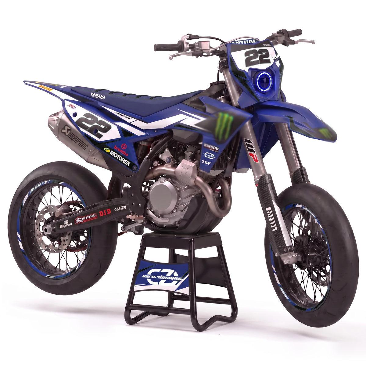 Kit adhesivos motocross Yamaha - Monster