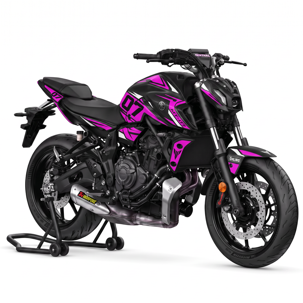 Kit adhesivos Yamaha MT-07 - Arrow Pink