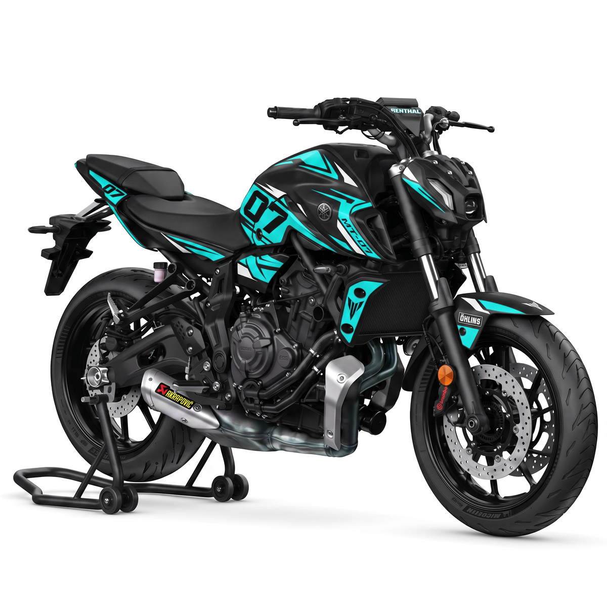 Kit adhesivos Yamaha MT-07 - Arrow Teal