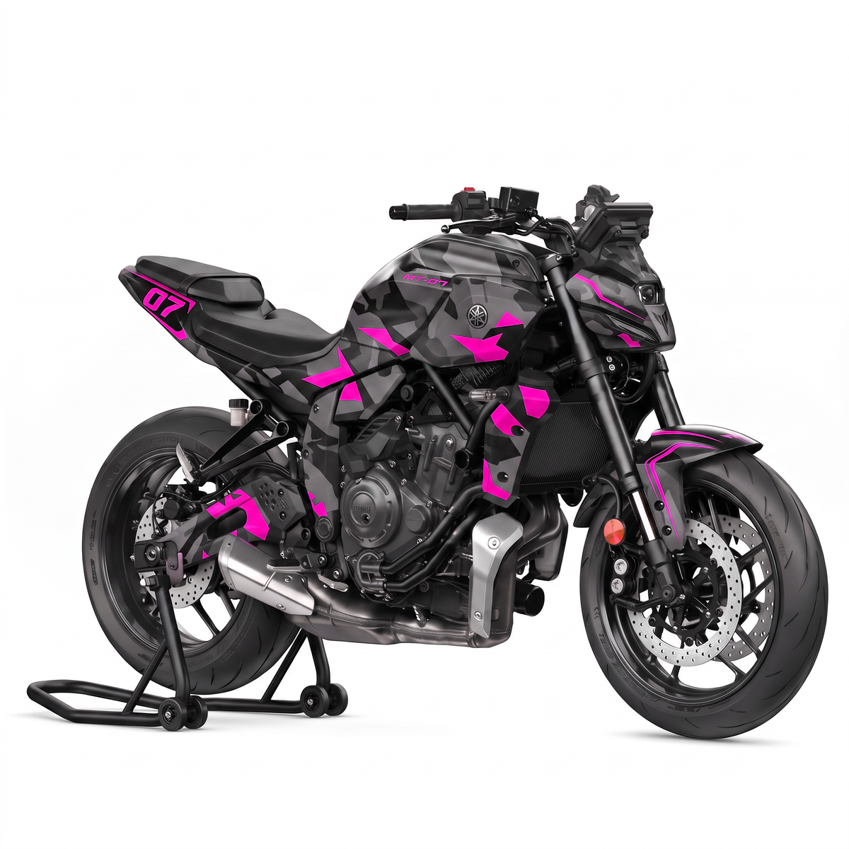 Kit adhesivos Yamaha MT-07 - Camo Pink