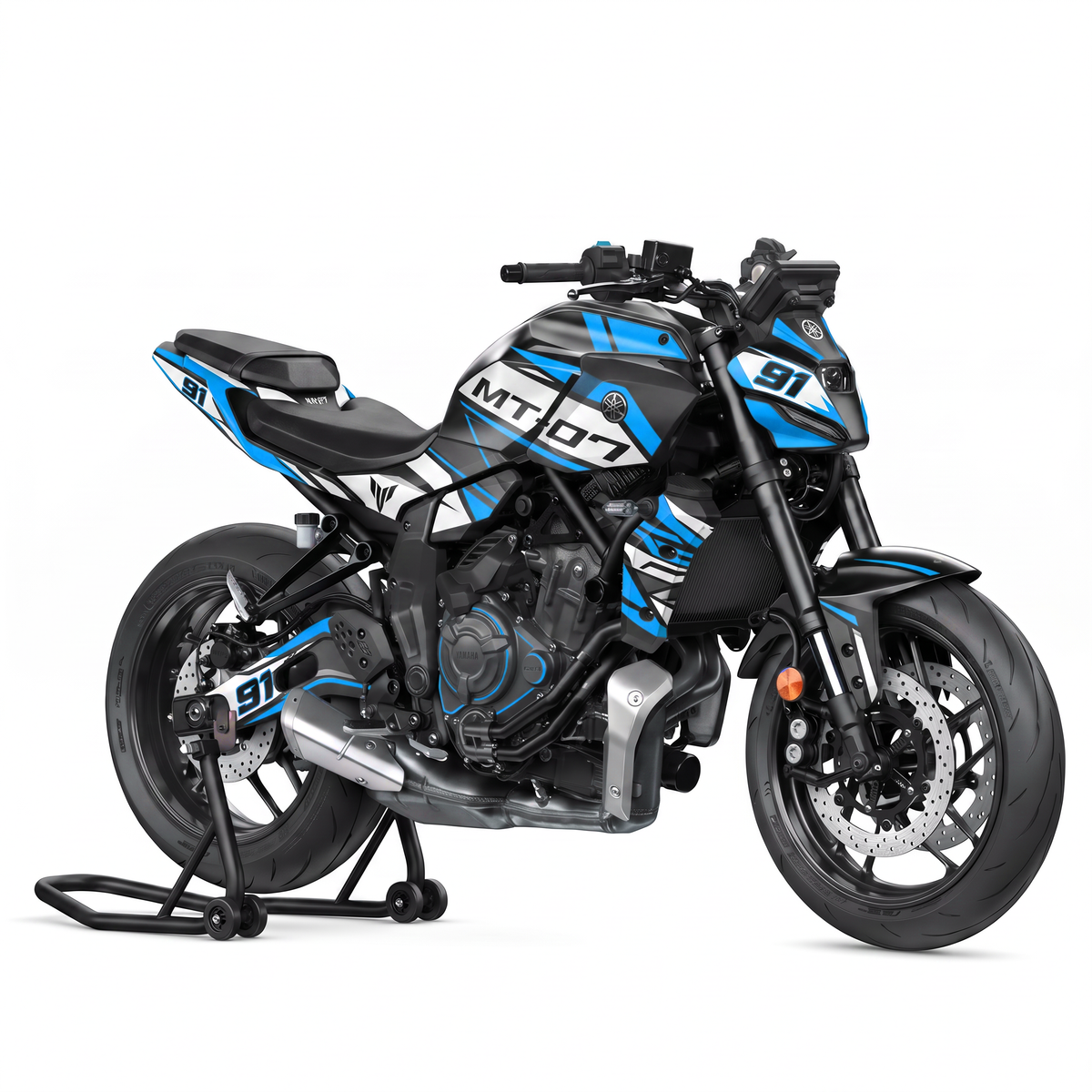 Kit adhesivos Yamaha MT-07 - Grid Blue