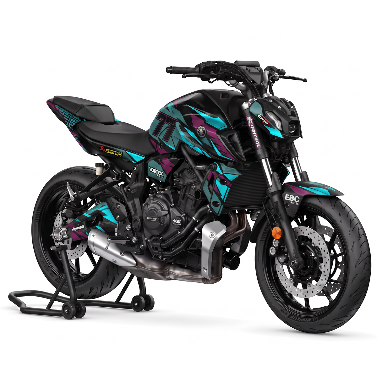 Kit adhesivos Yamaha MT-07 - Podium Teal