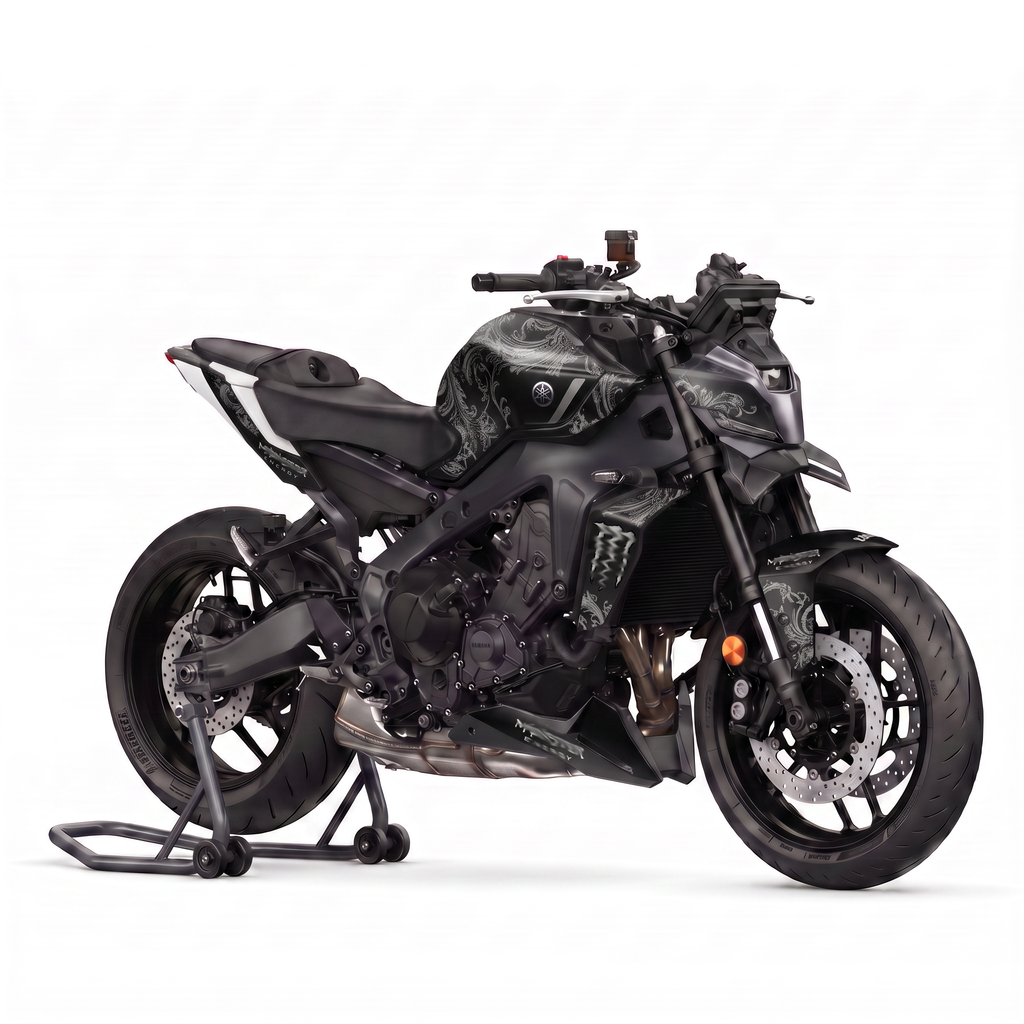 Kit adhesivos Yamaha MT-09 y MT-09 SP - Ornamental Negro