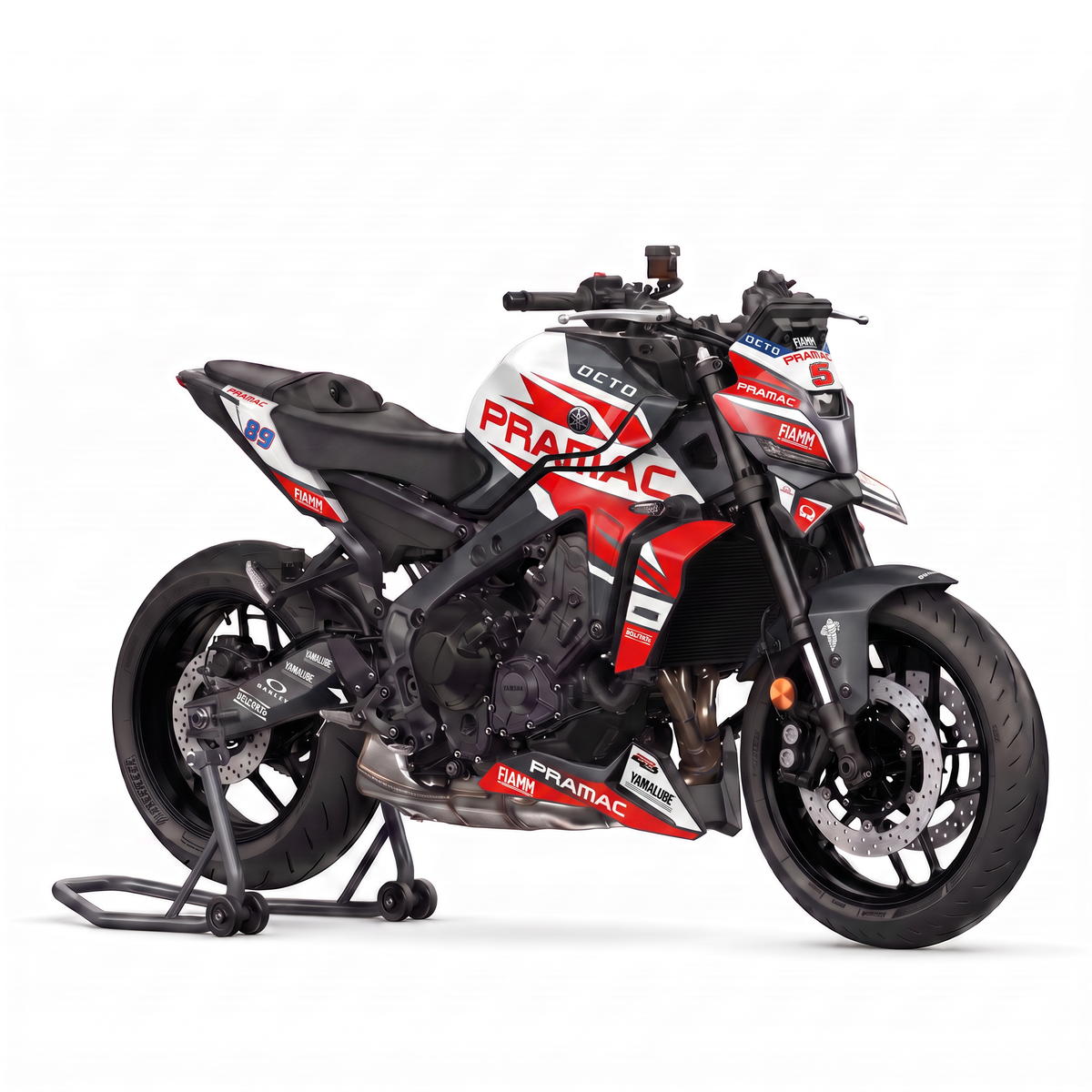 Kit adhesivos Yamaha MT-09 y MT-09 SP - Pramac Rojo