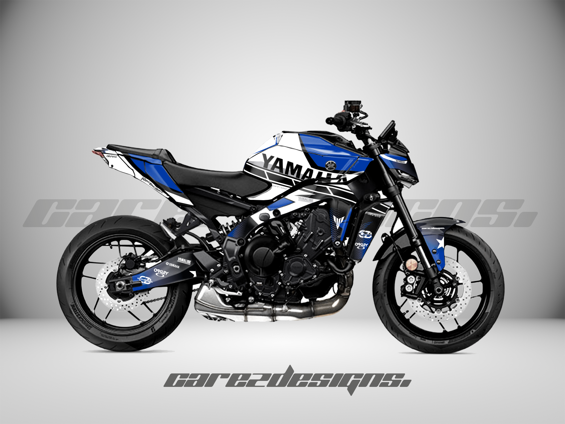 Kit Adhesivos Yamaha MT09&SP (All Models) Blue & white
