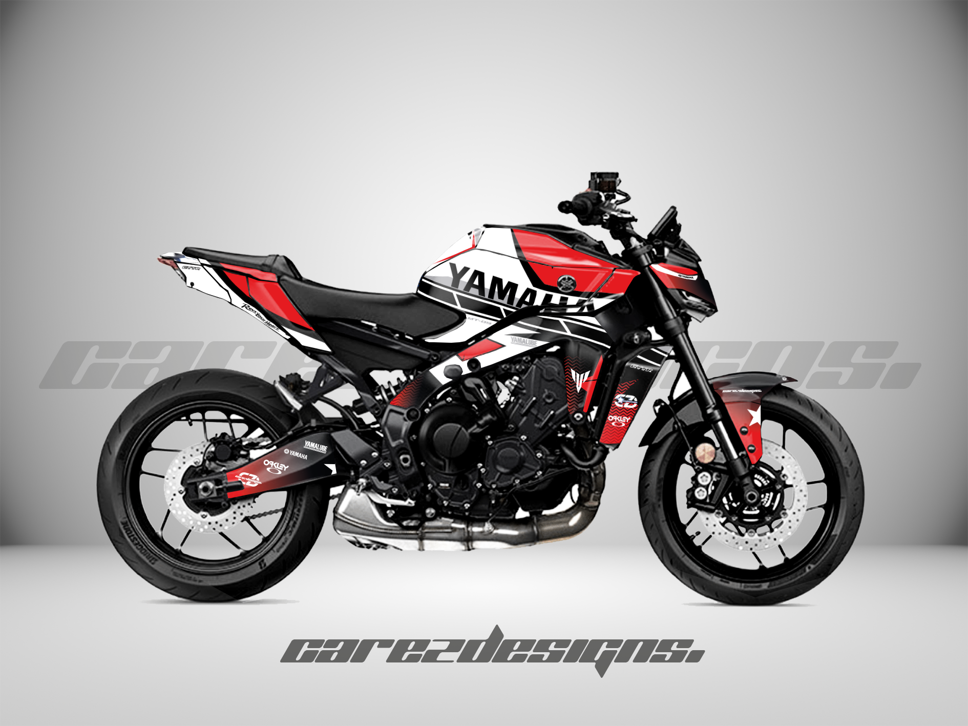 Kit Adhesivos Yamaha MT09&SP (All Models) Red & white